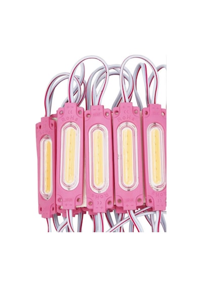 12 Volt 2 Watt Cob Led Modül Pembe 10 Adet