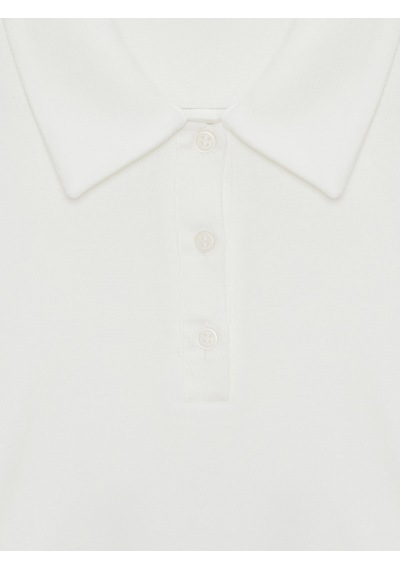 Dilvin 32614 Polo Yaka Top-ekru Ekru