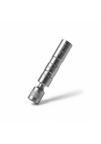 Mafsallı 14mm Buji Lokması 12 Köşe Mıknatıslı 3/8