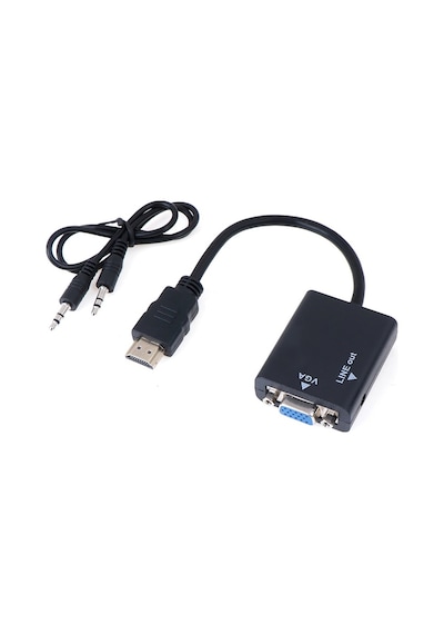 4289 Hdmi To Vga Ses Destekli Monitör Dönüştürücü Kablo Çevirici