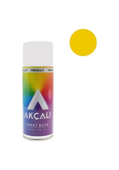 Akçalı Tampon Sprey Boya 400 Ml/ Krom Sarı 316-ral 1023 000 Parlak Vernik