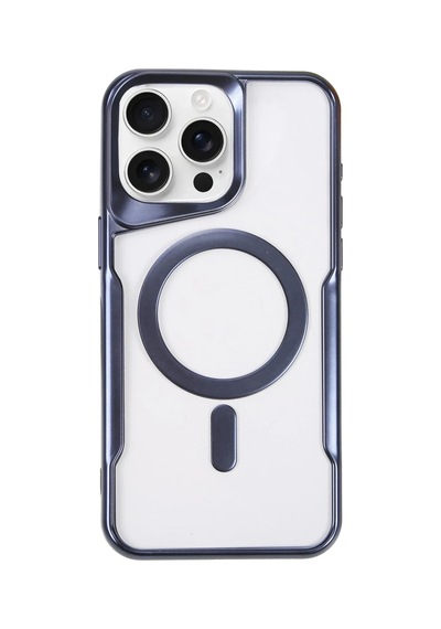 Apple Uyumlu iPhone 16 Pro Max Kılıf Boyi Magsafe Silikon Kapak - Lacivert 0.2M-Çok Renkli