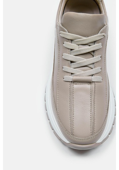 Cees Vizon Hakiki Deri Kadın Sneaker Vizon
