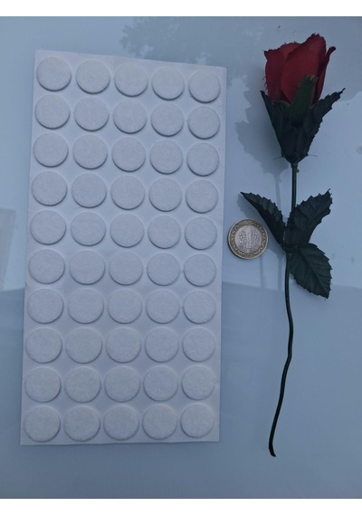 Keçe 90748 Hrd 4 Paket 20 Mm Beyaz Masa Sandalye Koltuk Baza Ayak Çizdirmez Yapışkanlı