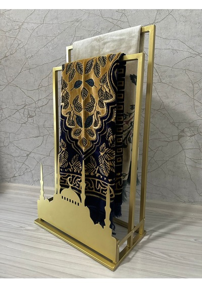 Safa Seccade Askısı ,ramazan Dekoru Gold Siyah