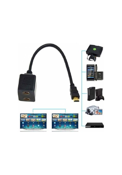 Hdmi Splitter Switch Kablosu 4587A Ekran Çoklayıcı Çoğaltıcı Hub