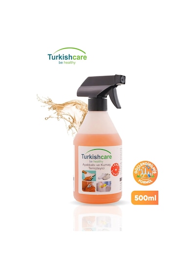 Turkishcare Ayakkabı Temizleyici Ve Deri Bakım Ve Temizlik Spreyi 2'li Paket Renksiz
