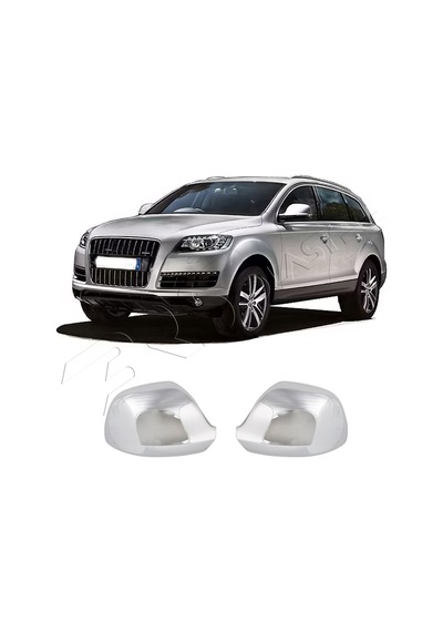 Audi Q7 Uyumlu 2010-2015 Ayna Kapağı 2 Parça Abs Krom Kaplama