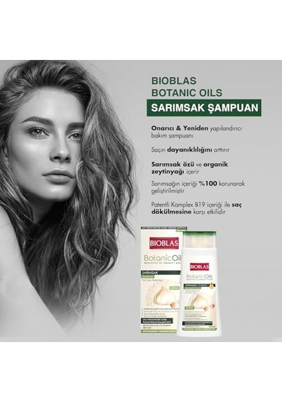 Sarımsak Özlü Saç Dökülmesine Karşı Bitkisel Şampuan Organik Zeytinyağlı, Kompleks B19, Güçlendirici &a Diğer