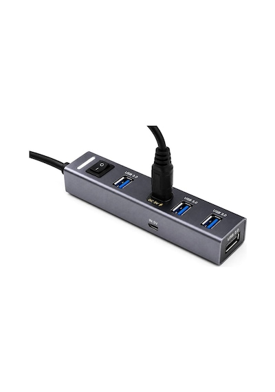 Usb Type-c 3.1 Gen1 Hub 4 Port 5 Gbps Gri Tu360 Evimdeyokyok