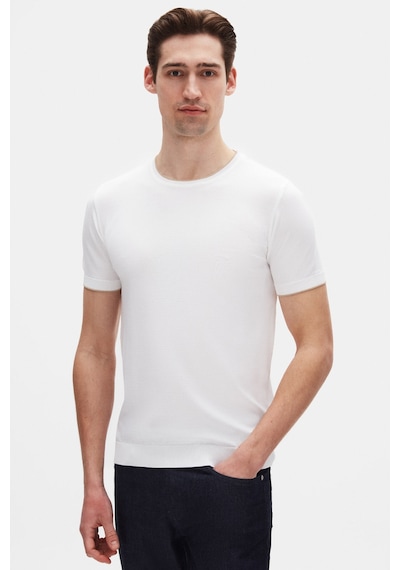 D's Damat Ds Damat Regular Fit Ekru Düz Yazlık Rayon Triko T-shirt 4hc060112004m E01