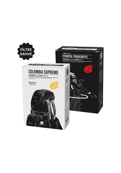 Noir Pit Coffee Co.colombia Supremo Ve Ethiopia Filtre Kahve 2x250 G Diğer