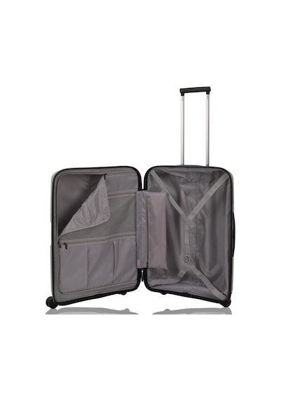 Baggaj V2408 Policarbon Valiz Siyah Set Grey