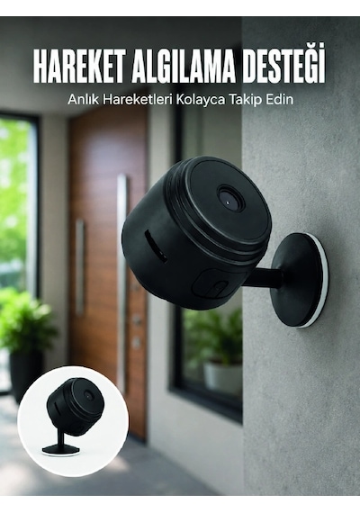 A9 Hd Mini Güvenlik Kamerası Wi-fi Bağlantılı Manyetik Tabanlı Ev Ve Ofis Kamerası