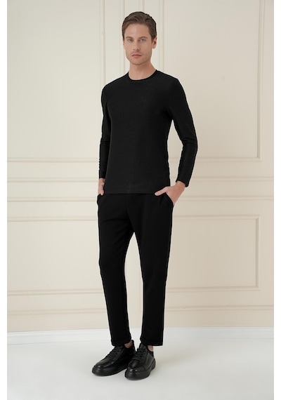 Efor Atp 033 Slim Fit Siyah Spor Pantolon Siyah Efor Atp 033 Slim Fit Siyah Spor Pantolon Siyah