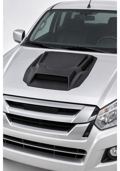 Isuzu D-max 2012-2019 Uyumlu Ön Kaput Scoop 1 Parça Abs Mat Siyah