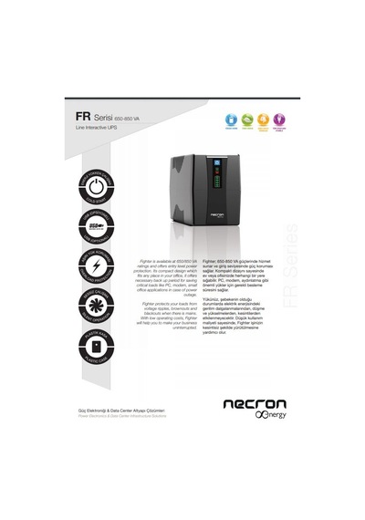 Necron FR650VA Lıne Interactıve Kesintisiz Güç Kaynağı UPS