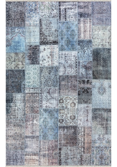 Kilimista Efes 2305 Kolay Temizlenen Dekoratif Yıkanılabilir Balkon Salon Halısı Mutfak Halısı Kilim Yolluk Çok Renkli
