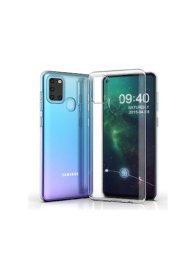 Kilifone - Galaxy A21s Uyumlu - Kılıf Şeffaf Soft Slim Fitt Süper Silikon Kapak - Şeffaf