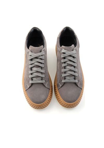 Bambi Gri Nubuk Hakiki Deri Erkek Sneaker E01774007001