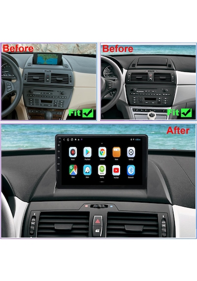 Bmw X1-e84 2010-2014 Multimedya Navigasyon Usb Kamera Carplayer 6 Ram