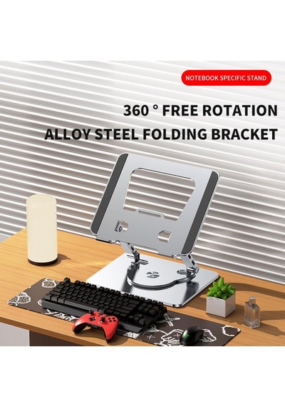 Zr-104 360 Derece Dönen Tabanlı Katlanabilir Taşınabilir Laptop Standı 1