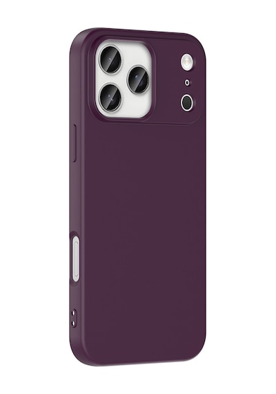 Techaks Apple Uyumlu iPhone 17 Pro Max Kılıf Zore Mara Lansman Kapak - Lila Şeffaf