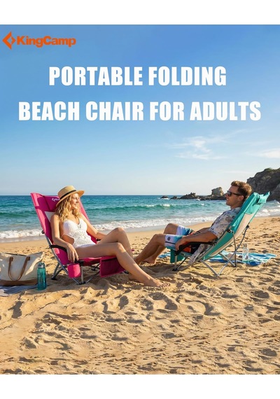 Kingcamp Lilac Beach Chair Plaj Ve Dinlenme Sandalyesi Blue Çok Renkli