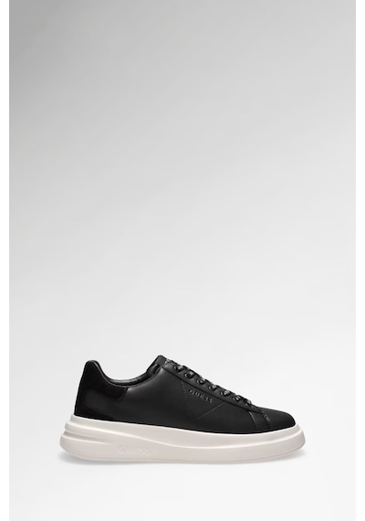 Guess Elba Deri Karışımlı Erkek Sneaker Ayakkabı Fmpvıbsue12 Siyah