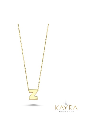 Sade Z Harfi Altın Kolye Bm135