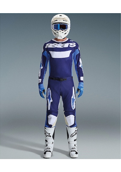 Alpinestars Racer Riway Off-road Motosiklet Jerseyi Beyaz Siyah