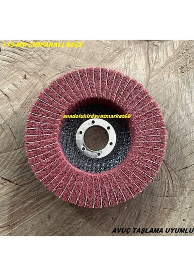 Dmr 115mm Zımpara Keçe Balta Bıçak Bileme Keçesi Parlatma Keçesi Polisaj Mop Keçe
