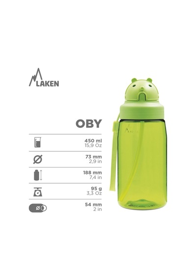 Laken Oby Kapaklı Trıtan Şişe 0,45l- Funny Cars Lkobyfc Çok Renkli
