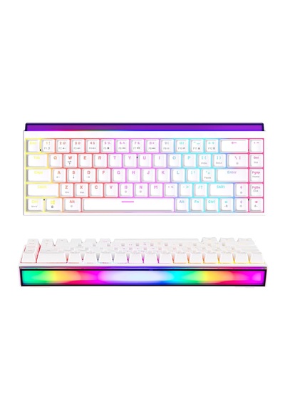 Rgb Işıklı Gaming Oyuncu Klavyesi - Kompakt Kablolu Mekanik Hisli Klavye, Renkli Led Aydınlatmalı, Türkçe Q Klavye