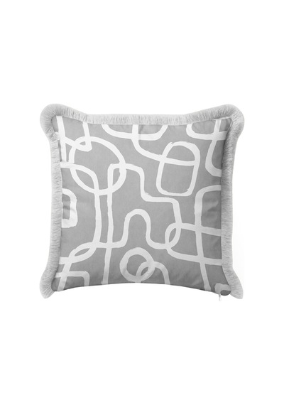 Soyut Çizgili Geometrik Dekoratif Saçaklı Yastık Kılıfı - Zarif Abstract Gri Püsküllü Kırlent Kılıfı Puslu Vadi Serenat Soyut Çizgili Geometrik Dekoratif Saçaklı Yastık Kılıfı - Zarif Abstract Gri Püsküllü Kırlent Kılıfı Puslu Vadi Serenat