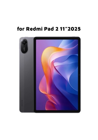Xiaomi Redmi Pad 2 11 İnç Kılıf Standlı Kalem Bölmeli Akıllı Trifolding Silikon Koruyucu Kapak Space Grey