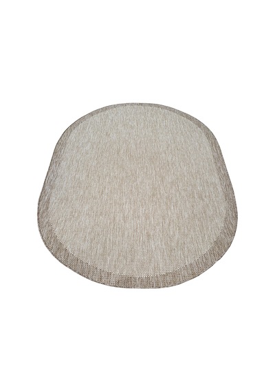 S605-bej Bej Oval Sisal Jüt Halı Düz Dokuma Hasır Halı Kaymaz Taban Salon Oturma Odası Halısı