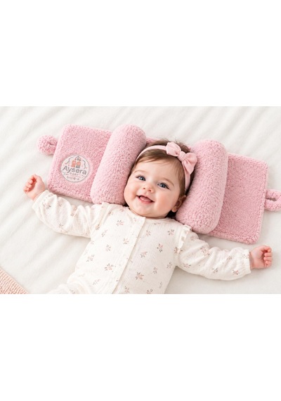 Ortapedik Bebe Yastığı Açık Pembe