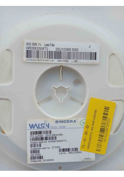 Wr06x3093ftl 309k 603 Smd Direnç 1000 Adet