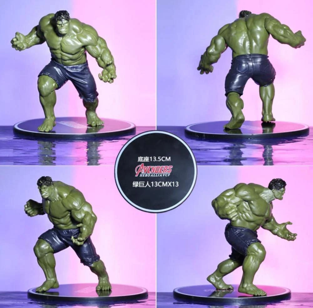 Marvel Avengers Yenilmezler Hulk Özel Stantlı Oyuncak Figür Karakter Masaüstü Biblo Gençlere Hediye Marvel - Avengers