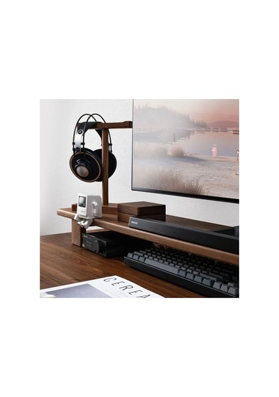 Bilgisayar Masası Monitör Ve Laptop Standı. Aksesuarlar Ve Monitör Görseldir Kahverengi Kahverengi Bilgisayar Masası Monitör Ve Laptop Standı. Aksesuarlar Ve Monitör Görseldir Kahverengi Kahverengi