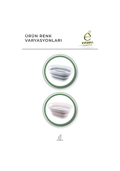 Katlanabilir Çamaşır Leğeni 38 Lt Akordiyon Sepet Yer Kaplamaz Katlanır Banyo Organizer Gri