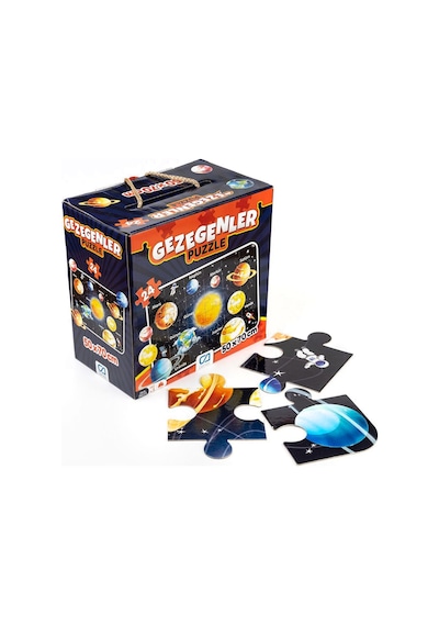 Puzzle 24 Parça Okul Öncesi Gezegenleri Öğreniyorum Seti 50x70 Cm - Mavi Su Dünyası