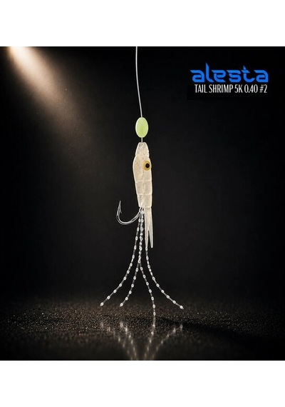 Alesta Taıl Shrımp Rıg X0284 5 Köstek Hazır Takım 0.40mm No:2 İğne Çok Renkli
