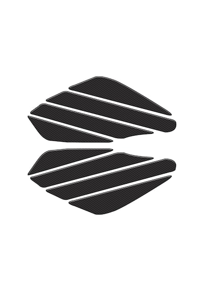 Stripe Karbon Depo Yan Pad Universal Carbon Yan Pad 3d Sticker Altın - Beyaz