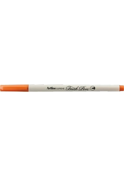 Supreme Brush Uçlu Kalem Turuncu -