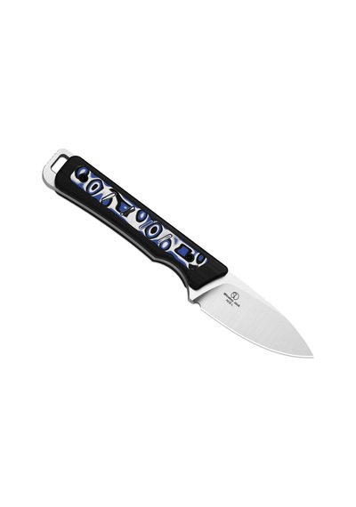 Kizer Whiskey Jack Multiple Carry Options Vortex Pattern Micarta Skeletonized Tang Aeb-l Kizerv 1108a6 Kamp Bıçağı Kum