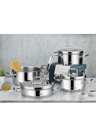 Aryıldız Vento Prestige 4 Parça Tencere Set Çelik Kapak Renkli