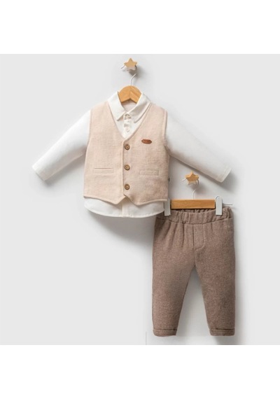Melonika Tongs Baby Costamary 3'lü Takım 5730 Bej Çok Renkli