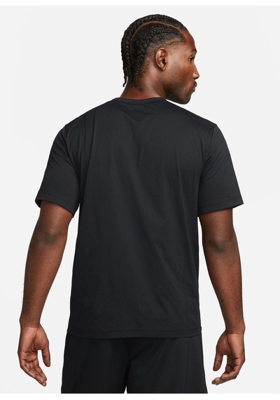 Nike Bisiklet Yaka Düz Siyah Erkek T-shirt Dv9839-010 M Nk Df Uv Hyverse Ss